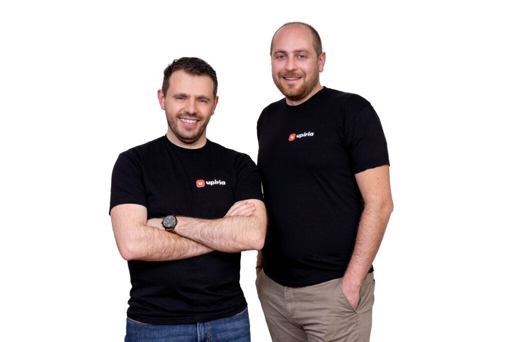 Οι ιδρυτές της startup Upiria, Παύλος Βασιλειάδης και Παύλος Πασχαλίδης