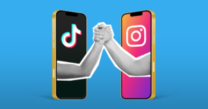 Εικόνα που δείχνει το Instagram και το TikTok